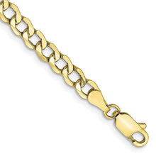 Load image into Gallery viewer, 10k 4.3mm Semi-Solid Curb Link Chain
