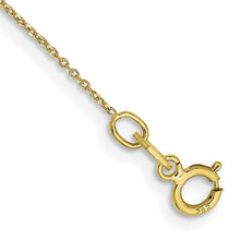 Load image into Gallery viewer, 10k .6mm D/C Round Open Link Cable Chain Anklet
