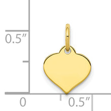 Load image into Gallery viewer, 10k .018 Gauge Heart Disc Charm
