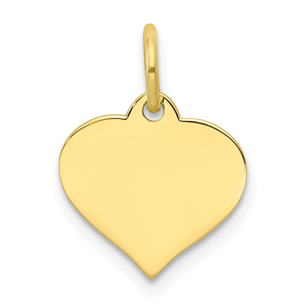 10k .013 Gauge Heart Disc Charm