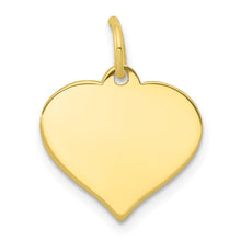 Load image into Gallery viewer, 10k .013 Gauge Heart Disc Charm
