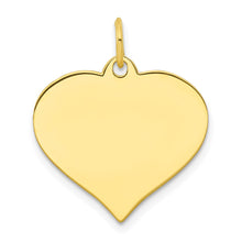 Load image into Gallery viewer, 10k .018 Gauge Heart Disc Charm
