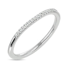 Load image into Gallery viewer, Diamond 1/20 Ct.tw Round-cut Wedding Band in 10K White Gold
