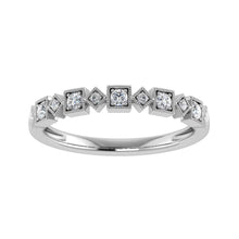 Load image into Gallery viewer, Diamond 1/8 Ct.tw Stackable Ring in 14K White Gold
