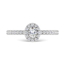 Load image into Gallery viewer, Diamond 3/4 Ct.Tw. Oval Cut Engagement Ring in 14K White Gold
