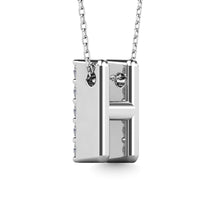 Load image into Gallery viewer, Diamond 1/8 Ct.Tw. Letter H Pendant in 14K White Gold

