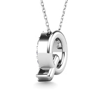 Load image into Gallery viewer, Diamond 1/6 Ct.Tw. Letter Q Pendant in 14K White Gold
