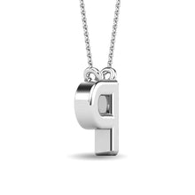Load image into Gallery viewer, Diamond 1/20 Ct.Tw. Letter P Pendant in 10K White Gold
