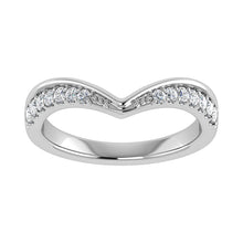 Load image into Gallery viewer, 14K White Gold 1/5 Ct.Tw. Diamond Chevron Band

