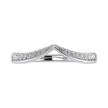 Load image into Gallery viewer, 14K White Gold 1/5 Ct.Tw. Diamond Chevron Band
