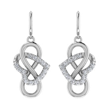 Load image into Gallery viewer, Diamond 1/4 Ct.Tw. Danglers Earrings in 10K White Gold
