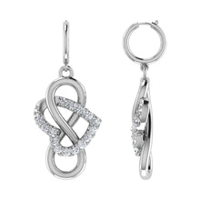Load image into Gallery viewer, Diamond 1/4 Ct.Tw. Danglers Earrings in 10K White Gold
