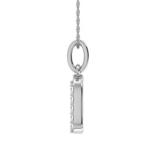 Load image into Gallery viewer, Diamond 1/20 Ct.Tw. Letter A Pendant in 10K White Gold
