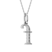 Load image into Gallery viewer, Diamond 1/20 Ct.Tw. Letter F Pendant in 10K White Gold
