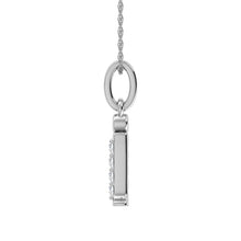 Load image into Gallery viewer, Diamond 1/20 Ct.Tw. Letter I Pendant in 10K White Gold
