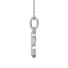Load image into Gallery viewer, Diamond 1/20 Ct.Tw. Letter P Pendant in 10K White Gold

