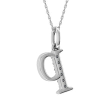 Load image into Gallery viewer, Diamond 1/20 Ct.Tw. Letter P Pendant in 10K White Gold
