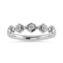 Load image into Gallery viewer, Diamond 1/8 Ct.Tw. Stack Band in 10K White Gold
