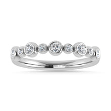 Load image into Gallery viewer, Diamond 1/5 Ct.Tw. Stack Band in 10K White Gold

