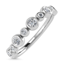 Load image into Gallery viewer, Diamond 1/5 Ct.Tw. Stack Band in 10K White Gold
