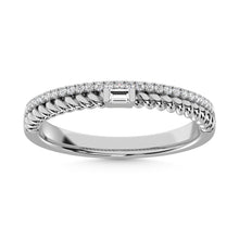 Load image into Gallery viewer, 14K White Gold Diamond  1/6 Ct.Tw. Stack Band
