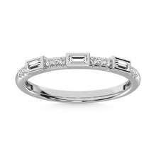 Load image into Gallery viewer, 14K White Gold Diamond  1/8 Ct.Tw. Stack Band
