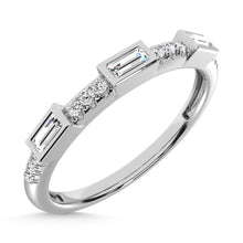 Load image into Gallery viewer, 14K White Gold Diamond  1/8 Ct.Tw. Stack Band
