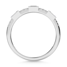 Load image into Gallery viewer, 14K White Gold Diamond  1/8 Ct.Tw. Stack Band
