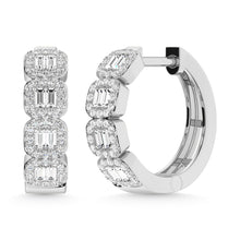 Load image into Gallery viewer, 14K White Gold Diamond 1/2 Ct.Tw. Fashion Earrings
