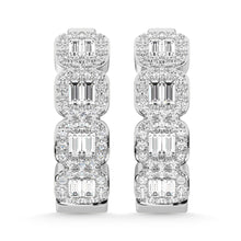 Load image into Gallery viewer, 14K White Gold Diamond 1/2 Ct.Tw. Fashion Earrings
