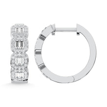 Load image into Gallery viewer, 14K White Gold Diamond 1/2 Ct.Tw. Fashion Earrings
