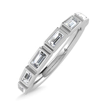 Load image into Gallery viewer, 14K White Gold Diamond 1/4 Ct.Tw. Stackable Band
