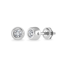 Load image into Gallery viewer, 14K White Gold Diamond 1/10 Ct.Tw. Stud Earrings
