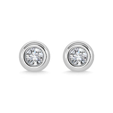 Load image into Gallery viewer, 14K White Gold Diamond 1/10 Ct.Tw. Stud Earrings
