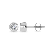 Load image into Gallery viewer, 14K White Gold Diamond 1/10 Ct.Tw. Stud Earrings
