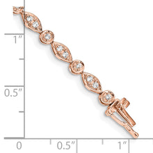 Load image into Gallery viewer, 14k Rose Gold Diamond Bracelet
