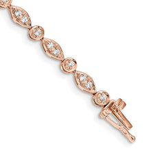 Load image into Gallery viewer, 14k Rose Gold Diamond Bracelet
