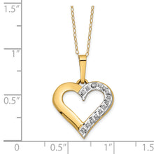 Load image into Gallery viewer, 14k Diamond Fascination Heart Necklace
