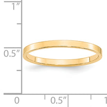 Load image into Gallery viewer, 14KY 2mm LTW Flat Band Size 5
