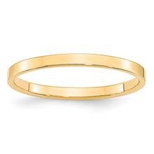 Load image into Gallery viewer, 14KY 2mm LTW Flat Band Size 5

