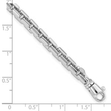 Load image into Gallery viewer, 14k White Gold Polished Chain Bracelet
