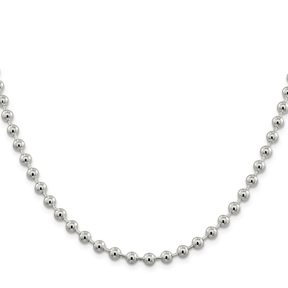 Sterling Silver 5mm Beaded Chain