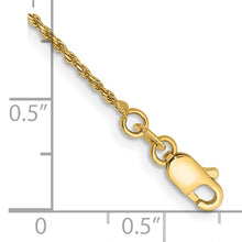 Load image into Gallery viewer, 14k 1.15mm D/C Machine-made Rope Chain
