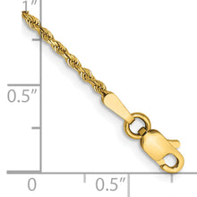 Load image into Gallery viewer, 14k 1.50mm D/C Rope with Lobster Clasp Chain
