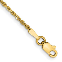Load image into Gallery viewer, 14k 1.50mm D/C Rope with Lobster Clasp Chain
