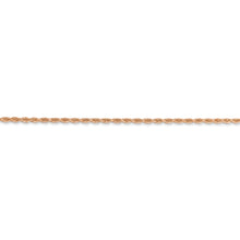 Load image into Gallery viewer, 14k Rose Gold 1.50mm D/C Rope with Lobster Clasp Chain
