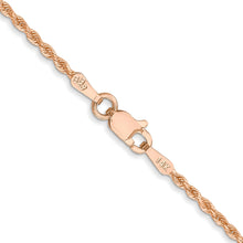 Load image into Gallery viewer, 14k Rose Gold 1.50mm D/C Rope with Lobster Clasp Chain
