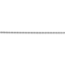 Load image into Gallery viewer, 10k White Gold 1.5mm Diamond-cut Rope Chain
