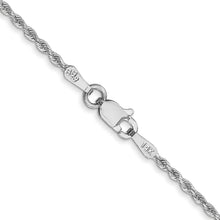 Load image into Gallery viewer, 14k White Gold 1.5mm D/C Rope with Lobster Clasp Chain
