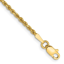 Load image into Gallery viewer, 14k 1.75mm D/C Rope with Lobster Clasp Chain
